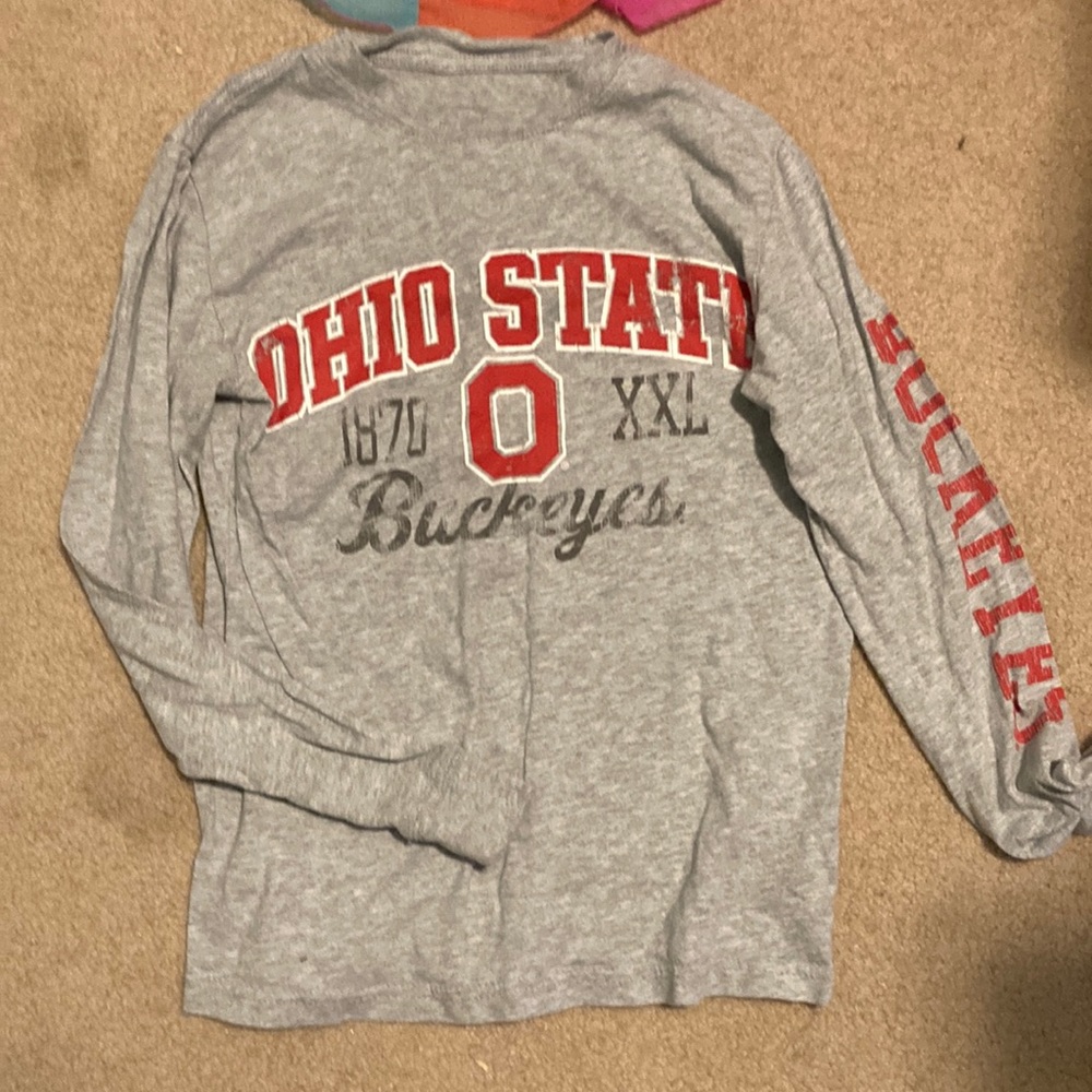 J. America sports wear Ohio state buckeye long sleeve tee. Lightly used. Medium